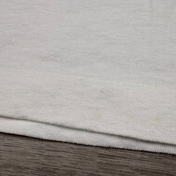 American Flag ‘God Bless Our Troops’ Patriotic White T-Shirt Large Single Stitch - Picture 16 of 16